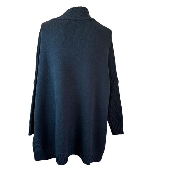 Mer-Sea Women's Lisbon Lattice Front Traveler Sweater Blue O/S EUC - Picture 2 of 6